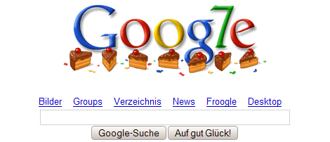 Google 7. Geburtstag