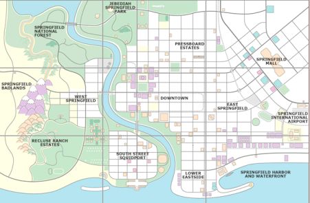 Map of Springfield – Sebbis Blog