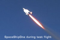 SpaceShipOne during test flight