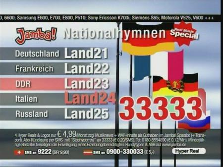 Jamba Nationalhymnen