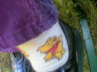 Pu Bär Socke auf Franks Party