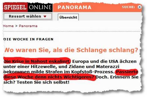 passierte nichts wichtigeres