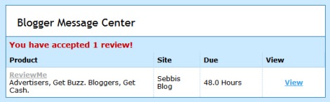 ReviewMe (accepted reviews)
