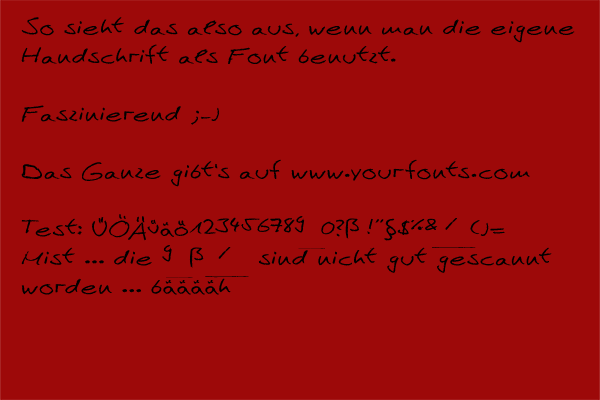 handschriftfont